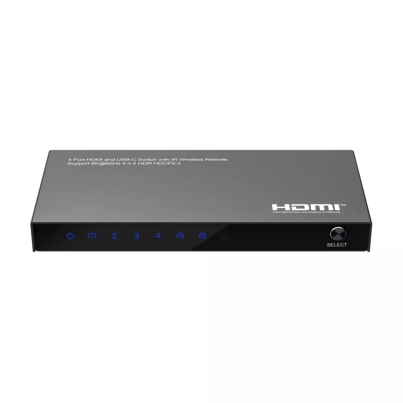 HDMI-kytkin MicroConnect MC-USBCHDMISWITCH0401-8K 8K-resoluutio