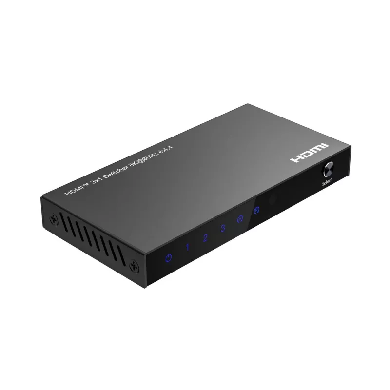 HDMI-kytkin MicroConnect MC-HDMISWITCH0301-8K 8K 60Hz 4:4:4