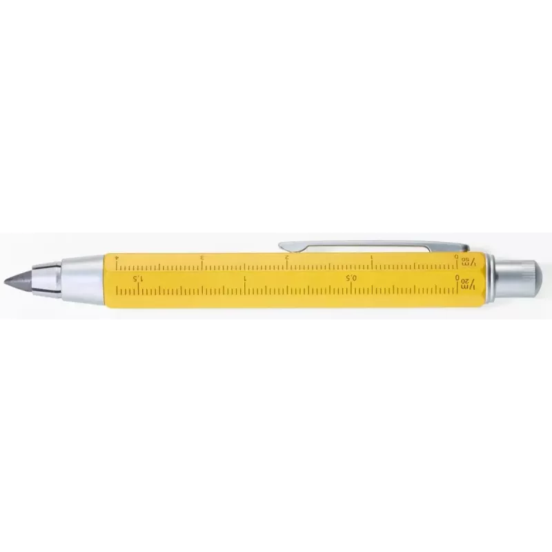 Mekaaninen lyijytäytekynä TROIKA ZIMMERMANN 5,6 mm HB keltainen messinki