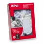 Tarrat APLI 00390 500 kpl valkoinen suorakaide 2,2x3,5 cm