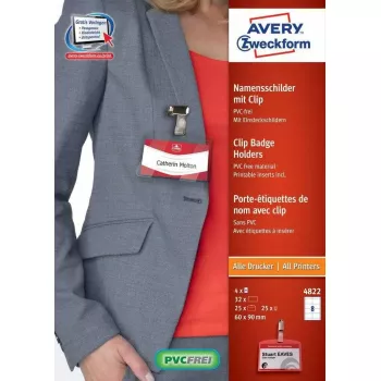 Tarttumaton tarra AVERY 4822 läpinäkyvä valkoinen suorakaide 32 kpl
