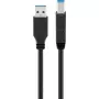 Goobay 95719 USB-kaapeli USB 3.2 Gen 1 1 m USB A USB B musta