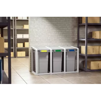 Roska-astia Hailo ProfiLine Öko XL suorakaiteen muotoinen muovi harmaa