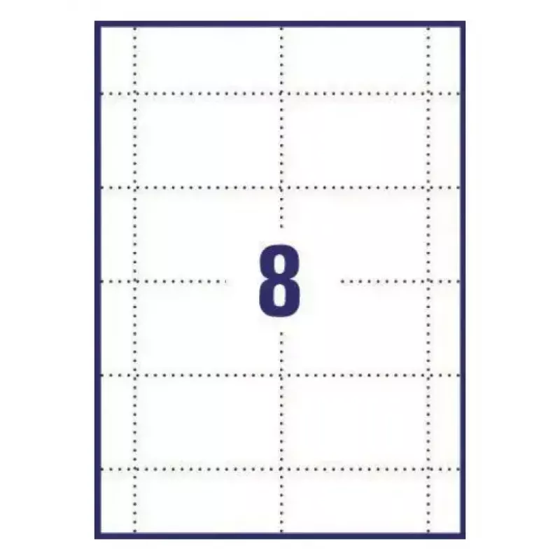 Avery L7418-25 nimitarrat, valkoinen, 86 x 55 mm, 200 tarraa (25 arkkia)