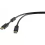 DisplayPort-kaapeli Renkforce RF-4212204 3 m musta