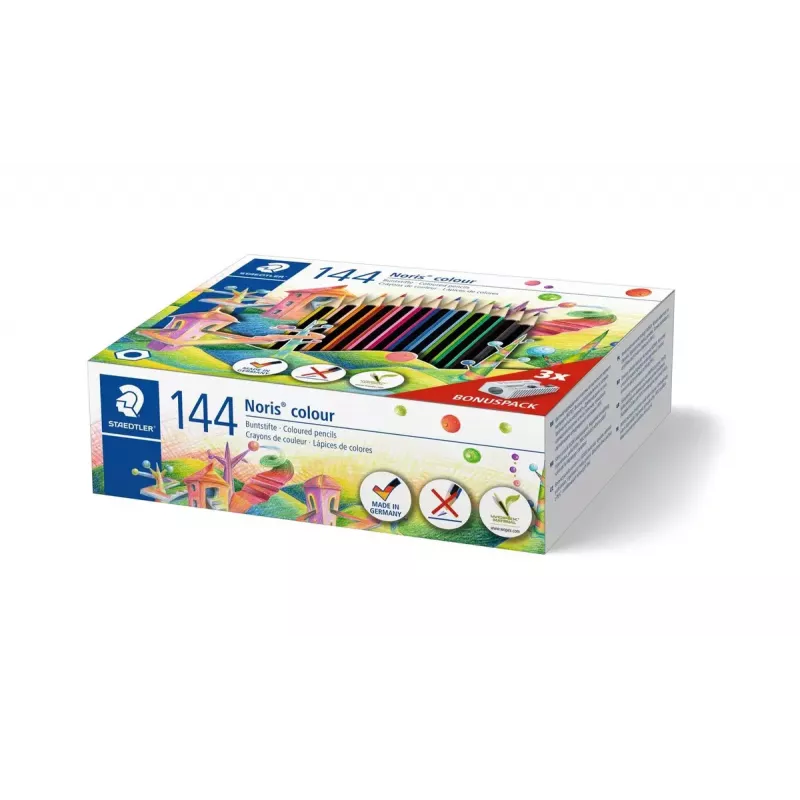 Staedtler Noris colour 185 värikynät, 144 kpl, värilajitelma (185 C144)