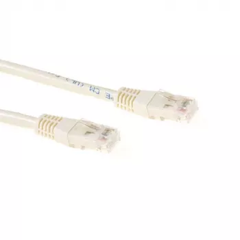 ACT Ivory 7 metriä U/UTP CAT6A verkkokaapeli RJ45-liittimillä