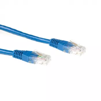 ACT sininen 1 metrin U/UTP CAT6A -verkkokaapeli RJ45-liittimillä