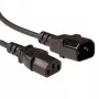 Virtajohto ACT Powercord LSZH C13 - C14 musta 1,8 m