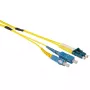 ACT 40 metrin Singlemode 9/125 OS2 Duplex -kuituverkkokaapeli LC- ja SC-liittimillä