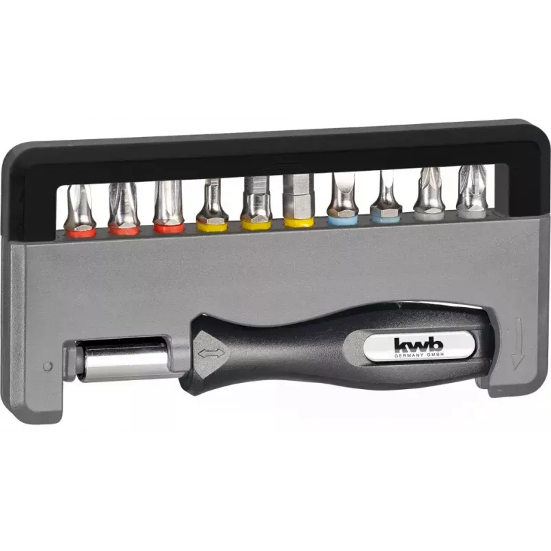 Ruuvauskärkisarja KWB Industrial Steel Standard Handy Bit Box