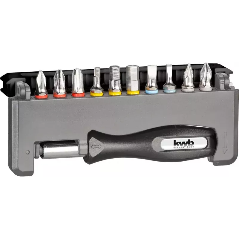 Ruuvauskärkisarja KWB Industrial Steel Standard Handy Bit Box
