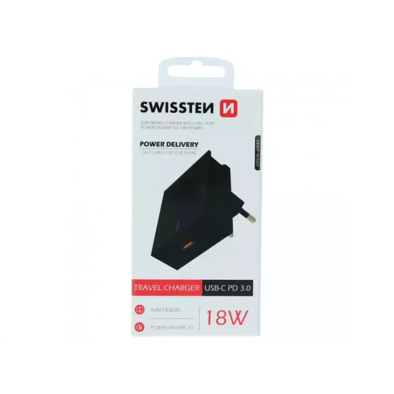 Sisäkäyttöön tarkoitettu laturi Swissten 22049000