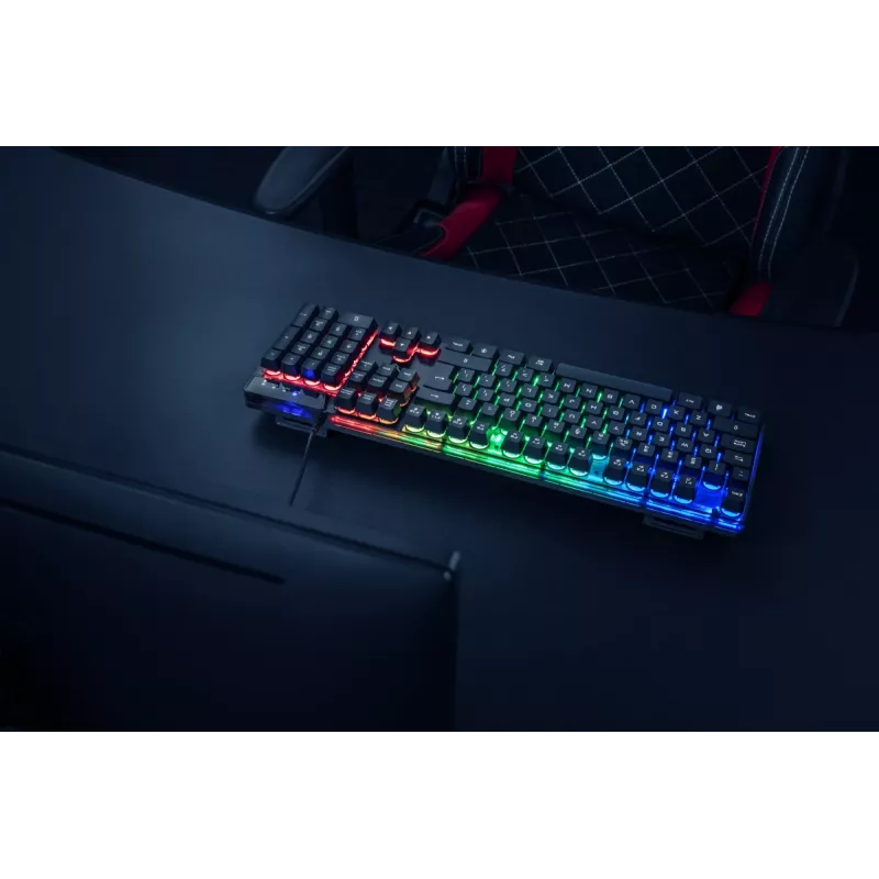 Trust GXT 835 Azor näppäimistö peli USB saksa musta