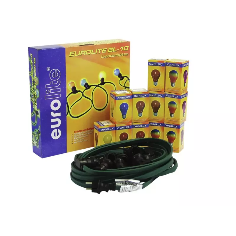 EUROLITE BL-10 E-27 Valoketju 12 lampulla