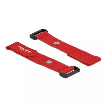 Tarranauha-kaapelikiinnike DeLOCK 19545 punainen 190 mm 25 mm 5 kpl