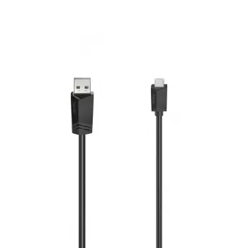 USB-kaapeli Hama 00200607 USB 2.0 0,75 m Micro-USB A USB A musta