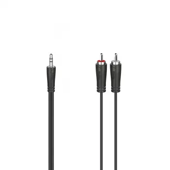Hama 00200721 audiokaapeli 5 m 3,5 mm 2 x RCA musta
