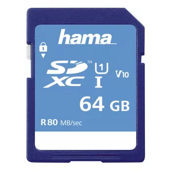 Hama 00213110 muistikortti 64 GB SDXC UHS-I Class 10