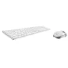 Rapoo 9850M näppäimistö ja hiiri Home RF Wireless Bluetooth QWERTZ saksa valkoinen