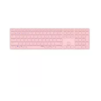 Rapoo E9800M näppäimistö langaton Bluetooth QWERTZ saksa pinkki
