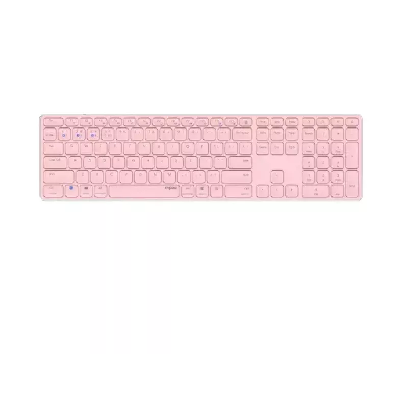Rapoo E9800M näppäimistö langaton Bluetooth QWERTZ saksa pinkki