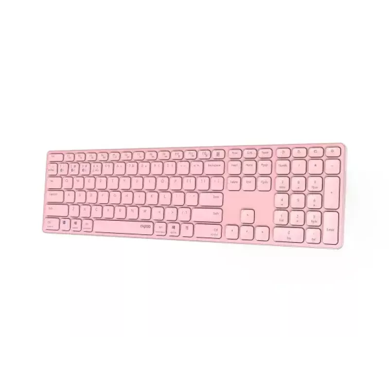 Rapoo E9800M näppäimistö langaton Bluetooth QWERTZ saksa pinkki