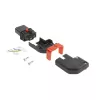 ACT C13 IEC Lock+ uudelleenliitettävä vasen tai oikea kulmapistoke musta, PA130100RBK