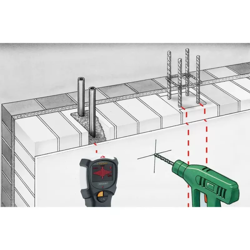 Laserliner MultiScanner Plus digitaalinen monietsin rauta metallijännitteinen kaapeli metalli ei-rautametalli puu