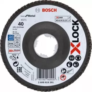 Hiomalaikka Bosch X-LOCK X571 BEST FOR METAL teräs