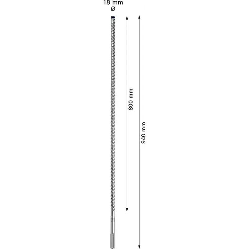 SDS-max-pora Bosch Expert 18 mm x 940 mm raskaisiin betoniporaustöihin