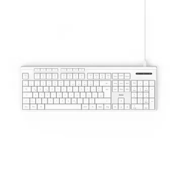 Hama CK-200 näppäimistö koti/toimisto USB QWERTZ saksa valkoinen