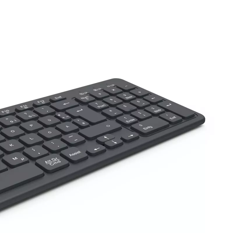 Hama WK-300 näppäimistö koti/toimisto RF langaton + Bluetooth QWERTZ musta