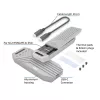 ACT USB 40 Gbit/s M.2 2280 NVMe / PCIe SSD-kotelo, työkaluvapaa