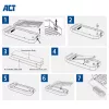 ACT USB 40 Gbit/s M.2 2280 NVMe / PCIe SSD-kotelo, työkaluvapaa