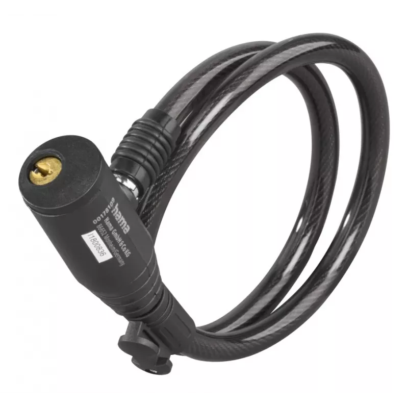 Hama 00178137 pyöränlukko musta 650 mm vaijerilukko