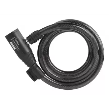 Hama 00178136 pyöränlukko musta 1200 mm vaijerilukko