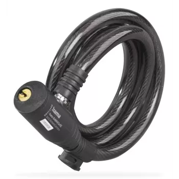 Hama 00178136 pyöränlukko musta 1200 mm vaijerilukko