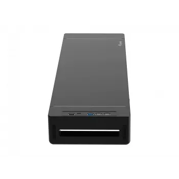 Monitorijalusta EQUIP ergonominen monitorijalusta USB-liitännöillä (USB-A x4, USB-C x1), vapaasti seisova, 25 kg, musta