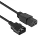 Virtakaapeli ACT C14 - C21 IEC60320, 2 m, 250 V, 10 A, musta