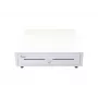 Kassalaatikko EQUIP 351011, manuaalinen/automaattinen kassalaatikko, 4 setelilokeroa / 8 kolikkolokeroa, metalli, valkoinen, 420×405×110 mm