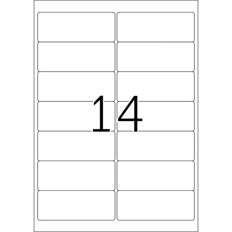 Osoitetarrat Premium HERMA 5076 A4 99,1x38,1 mm