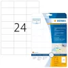Läpinäkyvät mattatarrat A4 HERMA 70x37 mm 600 kpl