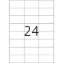 Läpinäkyvät mattatarrat A4 HERMA 70x37 mm 600 kpl