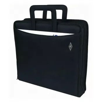 WEDO personal organizer 58 601 — muovi- ja polyesterikansio A4:lle käyntikorttitaskulla, musta