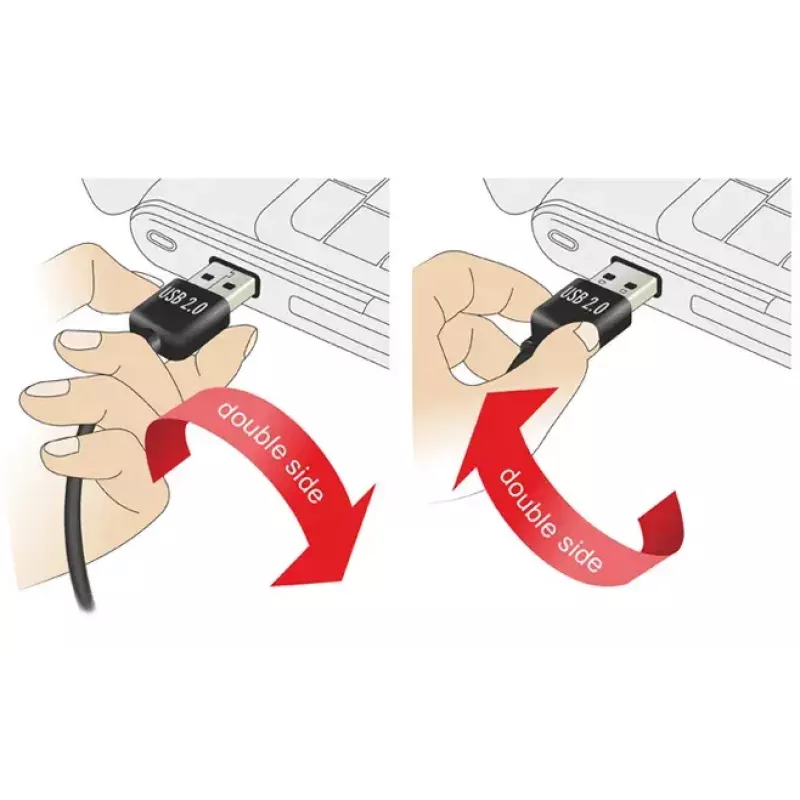 USB-kaapeli DeLOCK 5m USB 2.0 A - Mini-USB uros/uros 83381 musta