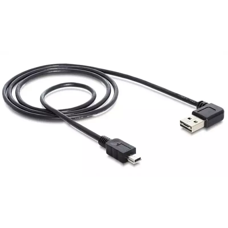 USB-kaapeli DeLOCK 5m USB 2.0 A - Mini-USB uros/uros 83381 musta