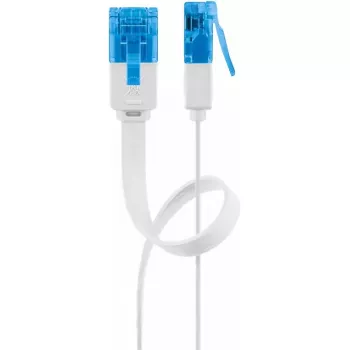 Verkkokaapeli Goobay CAT 6A litteä patch-kaapeli RJ-45 Cat6a 0,5 m valkoinen