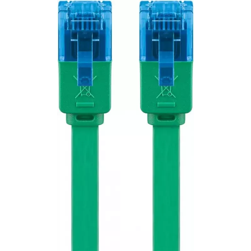 Goobay CAT 6A litteä patch-kaapeli U/UTP 1 m vihreä RJ-45