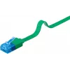 Goobay CAT 6A litteä patch-kaapeli U/UTP 1 m vihreä RJ-45